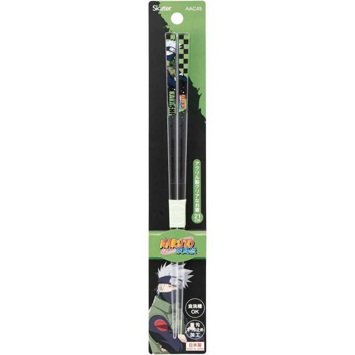 Baguettes en acrylique Naruto Kakashi, 21 cm, lavables au lave-vaisselle, importées du Japon