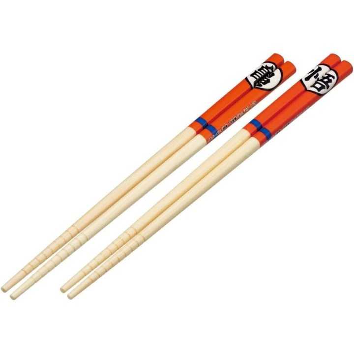 Lot de 2 paires de baguettes en bambou Dragon Ball, 21 cm, importées du Japon