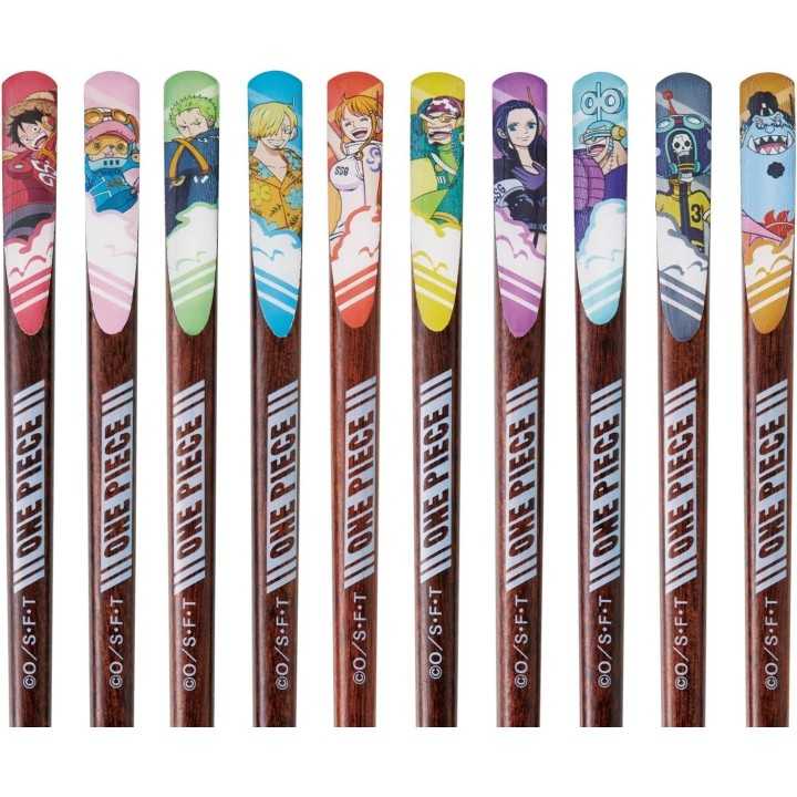 One Piece Chopsticks Gift Set 5 Pairs 21cm Japan Import