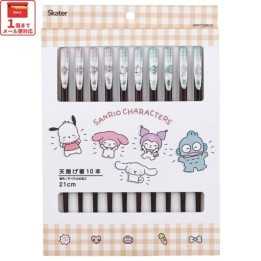 Set de regalo de palillos con personajes de Sanrio, 5 pares, 21 cm, importados de Japón