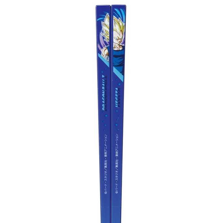 Palillos acrílicos de Vegeta de Dragon Ball Z, 21 cm, aptos para el lavavajillas, Japón