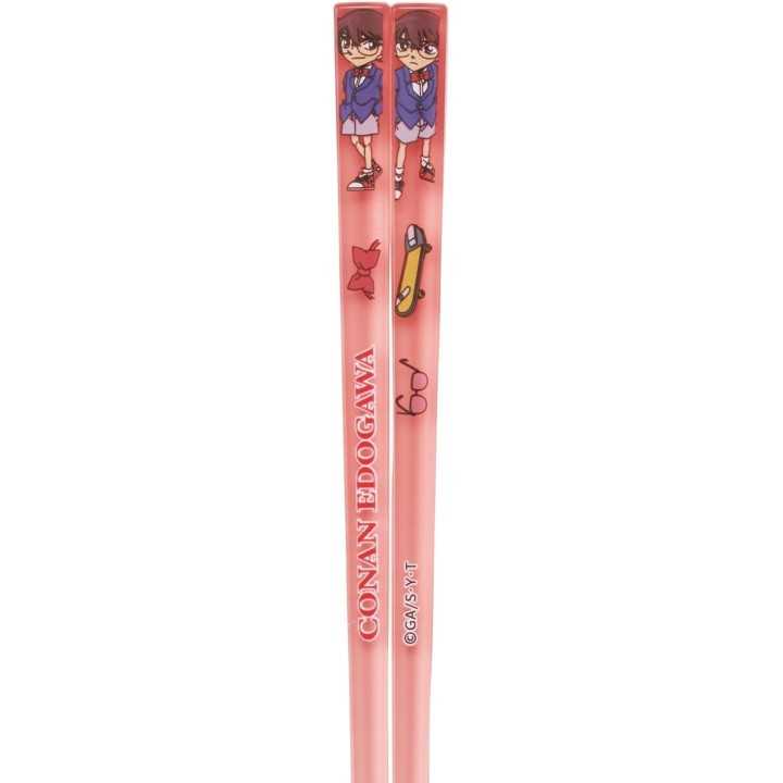 Baguettes en acrylique « Détective Conan et Kaito Kid », 21 cm, lavables au lave-vaisselle, importées du Japon