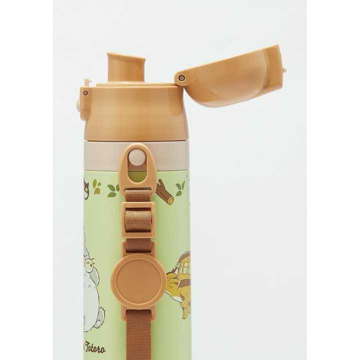 Totoro-Katzenbus-Kinder-Trinkflasche, 470 ml, Edelstahl, Skater, Import aus Japan