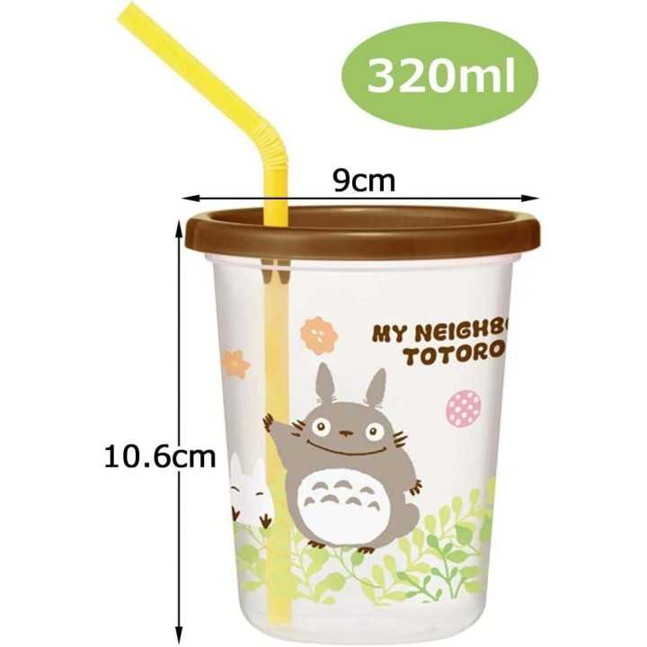 Skater Totoro Strohhalm-Becher-Set 320 ml SIH3ST Import aus Japan