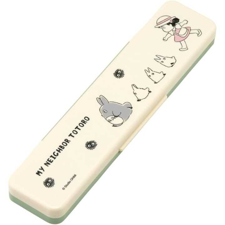 Skater Totoro Essstäbchen- und Löffelset 18 cm CCS3SAAG-A Import aus Japan