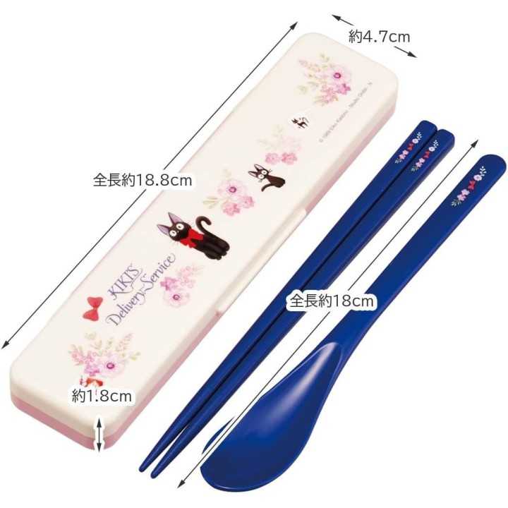 Ensemble de baguettes et cuillère Skater Jiji, 18 cm, CCS3SAAG-A, importé du Japon