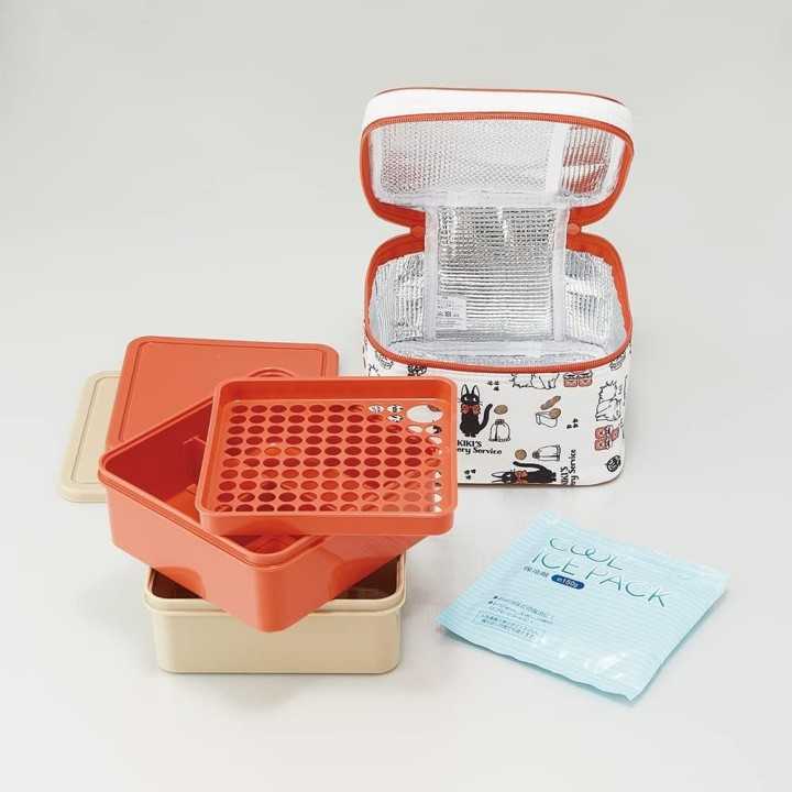 Set bento da picnic Skater Jiji 2240 ml KCPC2-A Importato dal Giappone