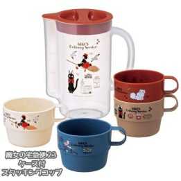 Kiki Stapelbecher-Set „Skater“, 4-teilig, Studio Ghibli, Import aus Japan