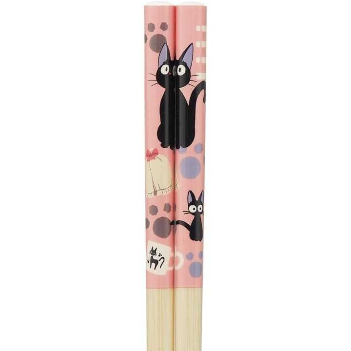 Baguettes en bambou Kiki, 21 cm, motif « Skater », Ghibli, importées du Japon