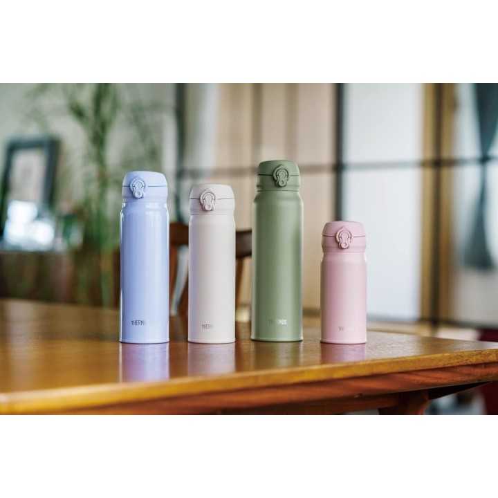 THERMOS 500ml Borraccia Isolante Sottovuoto Beige Rosa Import Giappone